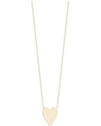 Italian Gold - 14K Heart Necklace - Lyst