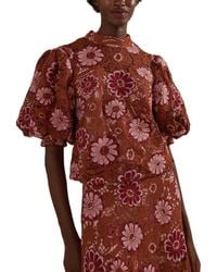 FARM Rio - Gigi Tapestry Guipure Blouse - Lyst