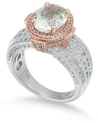 Suzy Levian - Two-Tone 4.73 Ct. Tw. Gemstone Statement Ring - Lyst