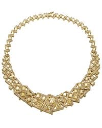 Rachel Glauber - 14k Plated Cz Necklace - Lyst