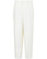 Givenchy - Extra-Wide Leg Wool & Mohair-Blend Pant - Lyst