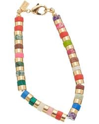 Kenneth Jay Lane - Plated Beaded Bracelet - Lyst