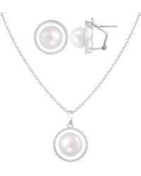 Splendid - Silver 7-8mm Pearl Set - Lyst