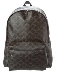 Celine - Triomphe Canvas & Leather Backpack - Lyst