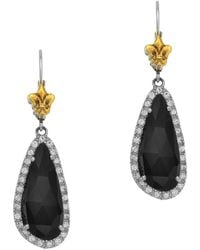 Phillip Gavriel - Rock Candy 18k & Silver Black Onyx Slice Drop Earrings - Lyst