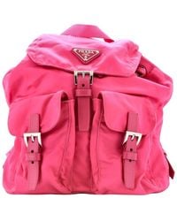 Prada - Nylon Canvas Double Front Pocket Backpack (Authentic Pre-Loved) - Lyst