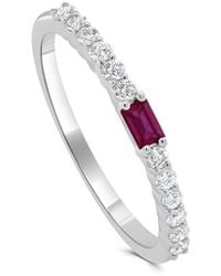 Sabrina Designs - 14K 0.31 Ct. Tw. Diamond Ruby Birthstone Ring - Lyst