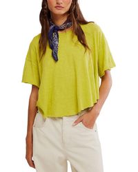 Free People - Elise Linen-Blend Swing Top - Lyst