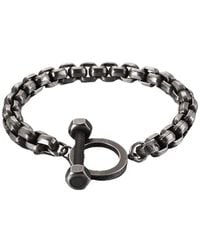jean claude - Stainless Steel Toggle Bracelet - Lyst