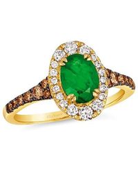 Le Vian - 14K 1.38 Ct. Tw. Diamond & Emerald Cocktail Ring - Lyst