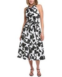 Carolina Herrera - Printed Midi Dress - Lyst