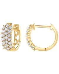 Lab Grown Diamonds - 14K 0.50 Ct. Tw. Lab Grown Diamond Hoops - Lyst