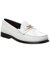 Celine - Luco Chain Leather Loafer - Lyst