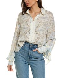 Free People - Virgo Baby Button-down Shirt - Lyst