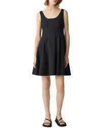 Theory - Sleeveless Seam Flare Dress - Lyst