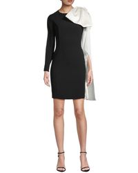 Shani - Crepe Bodycon Mini Dress - Lyst