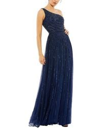 Mac Duggal - Sequin Beaded Mesh One Shoulder A-Line Gown - Lyst