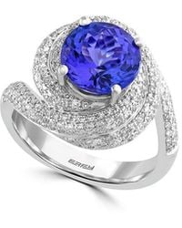 Effy Fine Jewelry - 14K 3.72 Ct. Tw. Diamond & Tanzanite Ring - Lyst
