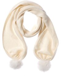 Forte - Cashmere Luxe Cable Cashmere Scarf - Lyst