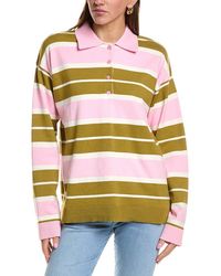 English Factory - Striped Polo Knit Shirt - Lyst