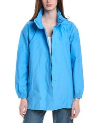 Eileen Fisher - Stand Collar Coat - Lyst