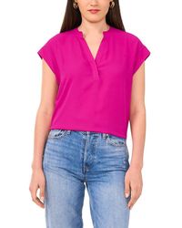 Vince Camuto - V-Neck Top - Lyst
