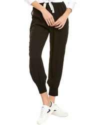 Theory Rib Cuff Silk Joggers Online 
