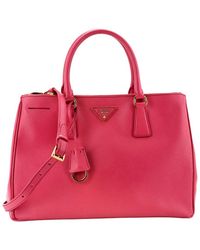 Prada - Saffiano Leather Double Zip Lux Tote Medium (Authentic Pre-Loved) - Lyst