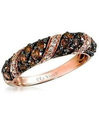 Le Vian - Band 14K Rose 1.13 Ct. Tw. Diamond Half-Eternity Ring - Lyst