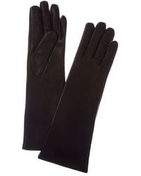 Sofiacashmere - Sofiacashmere Mid-Length Cashmere-Lined Nappa Leather Gloves - Lyst