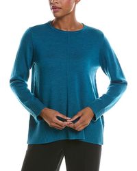 Eileen Fisher - Crewneck Wool Sweater - Lyst