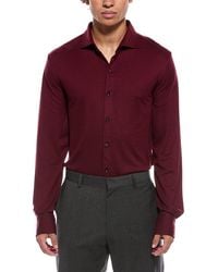 Isaia - Jersey Wool Sport Shirt - Lyst