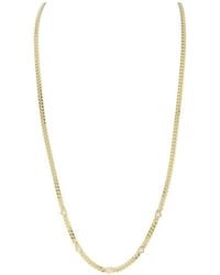 Chloe and Madison - 14K Over Cz Heart Curb Necklace - Lyst
