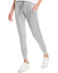 Terez Foil Printed Jogger Pant - Gray