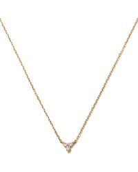 MaxColor - Solitaire 0.12 Ct. Tw. Lab-Grown Diamond 14K Necklace - Lyst