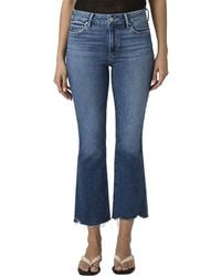 PAIGE - Colette High Rise Crop Flare Jean - Lyst
