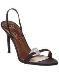 Giuseppe Zanotti - Clandestino 90 Canvas Slingback Sandal - Lyst