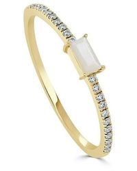 Sabrina Designs - 14k 0.09 Ct. Tw. Diamond Mother Of Pearl Ring - Lyst