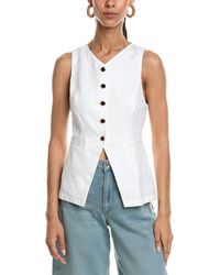 REVERIEE - Linen Vest - Lyst
