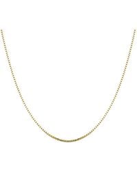 Italian Gold - 18K Venetian Box Chain Necklace - Lyst