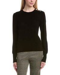 Bruno Magli - Button Shoulder Wool & Cashmere-Blend Sweater - Lyst