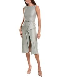 Oscar de la Renta - Sequin Silk-Lined Wool-Blend Tweed Slit Pencil Dress - Lyst