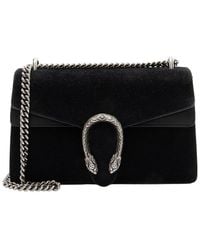 Gucci - Black Suede Dionysus Medium Shoulder Bag (authentic Pre-loved) - Lyst