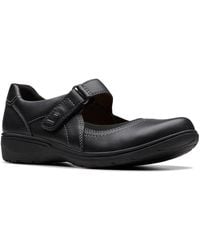 Clarks - Carleigh Madi Leather Mary Jane Flat - Lyst
