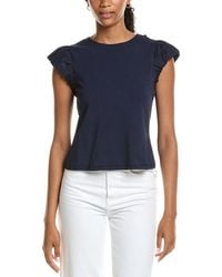 Nanette Lepore - Ruffle Sleeve Top - Lyst