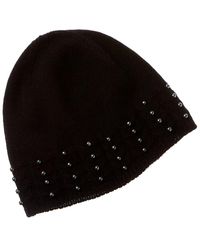 Forte - Pearl Studded Cashmere Hat - Lyst