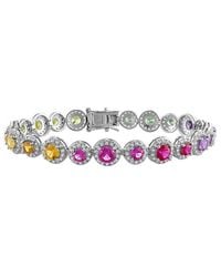Rina Limor - 12.15 Ct. Tw. Lab-Grown Multi Color Sapphire Tennis Bracelet - Lyst