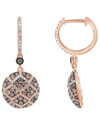 Le Vian - Le Vian 14k Strawberry Gold 1.24 Ct. Tw. Diamond Earrings - Lyst