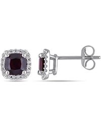 Rina Limor - 10k 1.40 Ct. Tw. Diamond & Garnet Earrings - Lyst