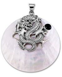 Samuel B. - Silver Onyx Pearl Dragon Pendant - Lyst